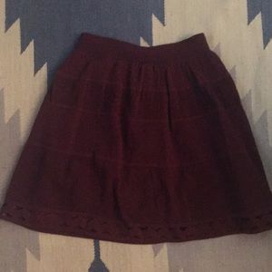Sandro maroon skirt
